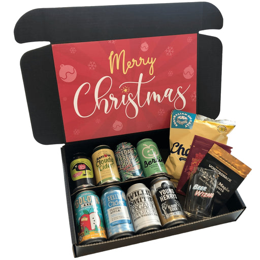 Beer Wizard Christmas Craft Cider & Snacks Gift Hamper