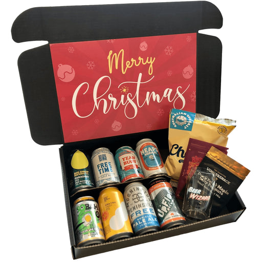 Beer Wizard Christmas Non Alcoholic Beer & Bites Gift Hamper