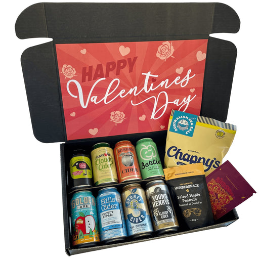 Beer Wizard Valentine's Day Craft Cider & Snacks Gift Hamper